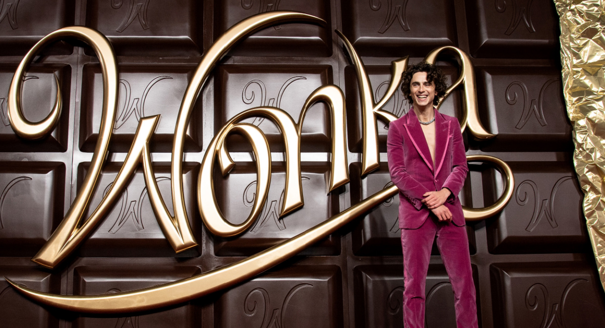 Timothee Chalamet at the London World Premiere of 'Wonka.'