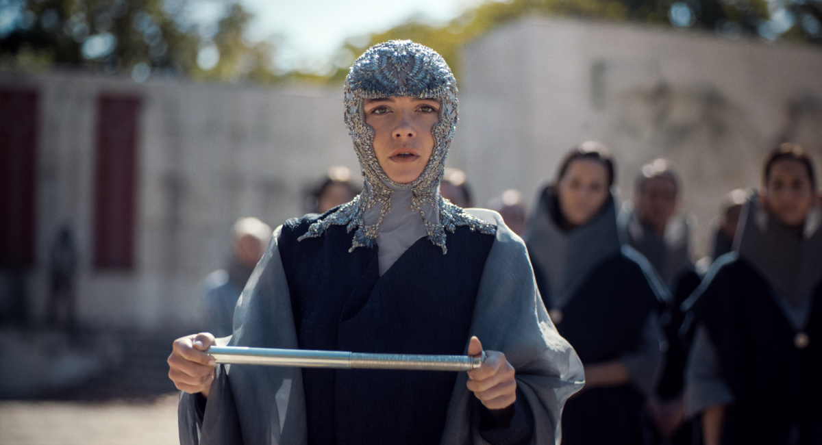 Florence Pugh as Princess Irulan in Warner Bros. Pictures and Legendary Pictures’ action adventure 'Dune: Part Two,' a Warner Bros. Pictures release.