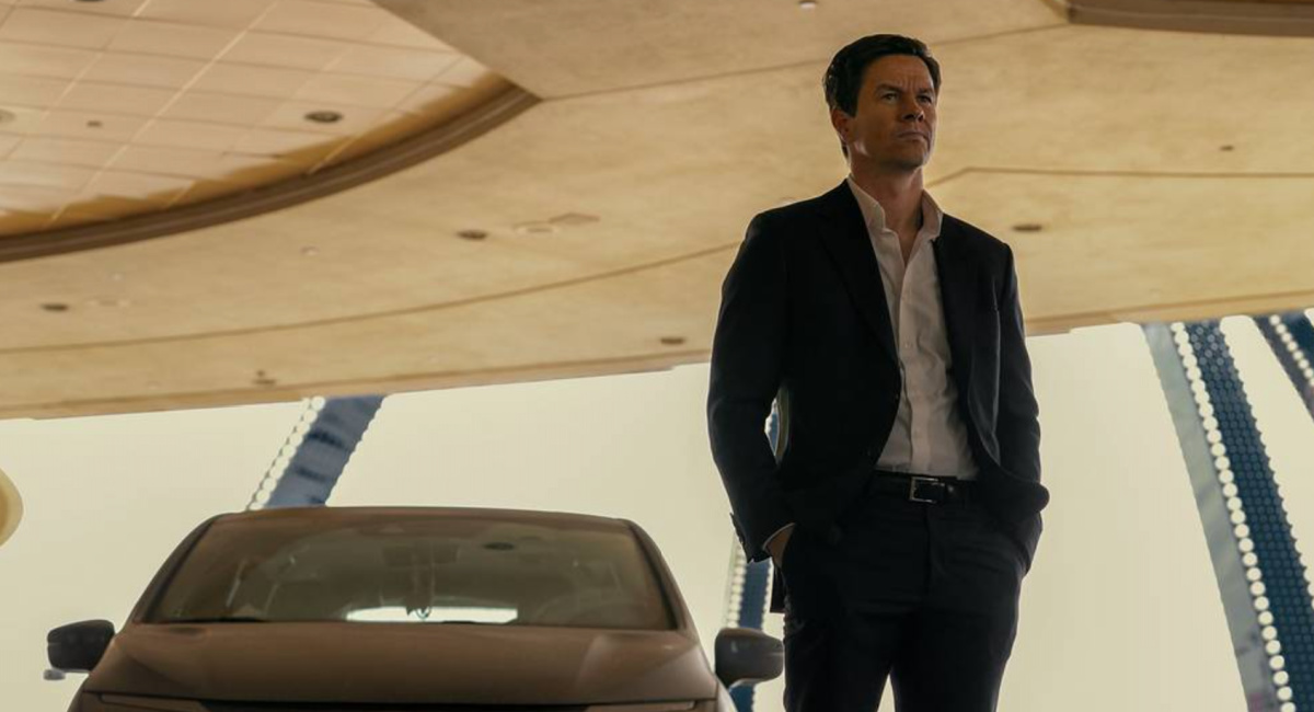 Mark Wahlberg in 'The Family Plan,' premiering December 15, 2023 on Apple TV+.