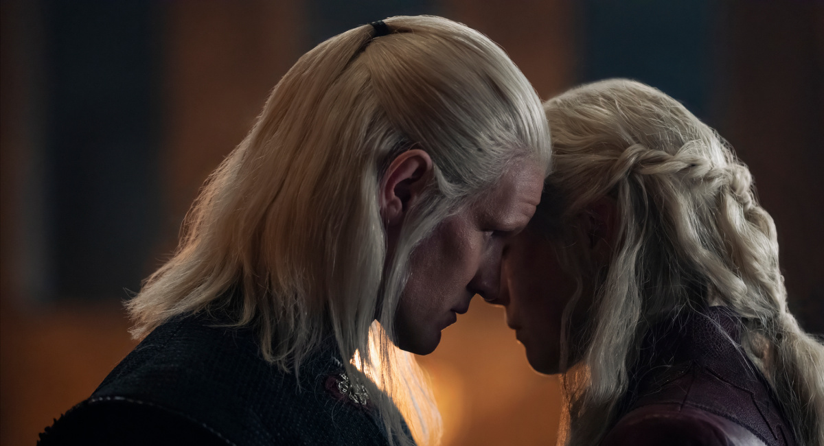 Matt Smith and Emma D’Arcy in HBO's 'House of the Dragon.'