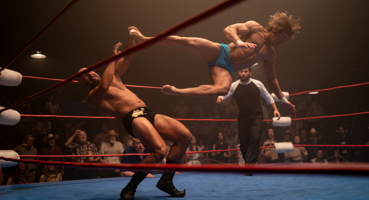 Zac Efron as Kevin Von Erich in 'The Iron Claw.'