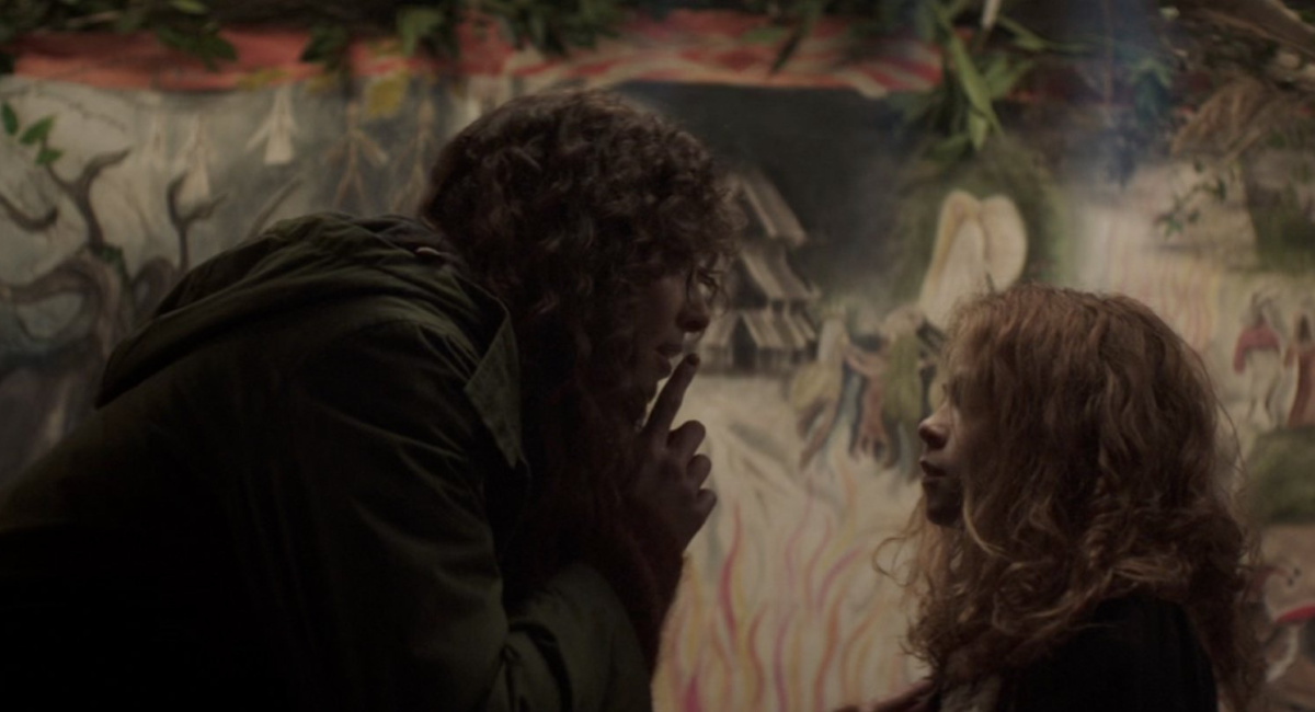 Tuppence Middleton as Rebecca Holland and Evie Templeton as Grace Holland in ‘Lord of Misrule.'