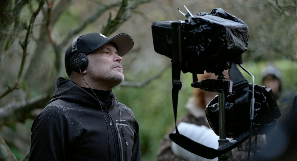 Director William Brent Bell on the set of 'Lord of Misrule.'