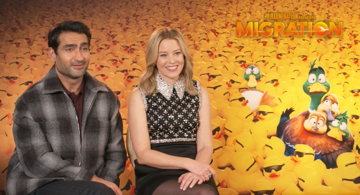 Kumail Nanjiani and Elizabeth Banks star in 'Migration.'