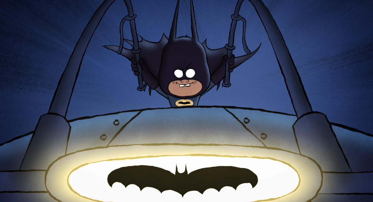 Yonas Kibreab as Damian Wayne in 'Merry Little Batman.'
