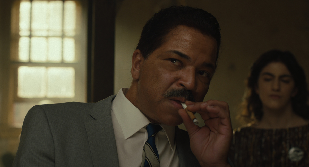 Jeffrey Wright as Adam Clayton Powell in 'Rustin.'