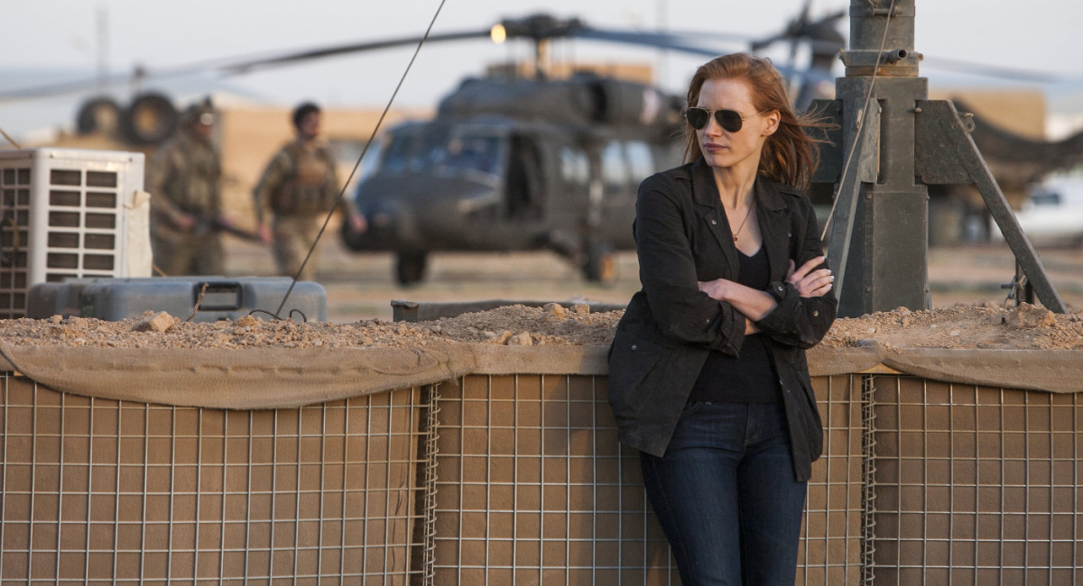 Jessica Chastain as Maya Harris in 'Zero Dark Thirty.'