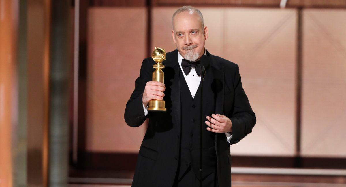 Paul Giamatti at the 81st Annual Golden Globe Awards, airing live from the Beverly Hilton in Beverly Hills, California on Sunday, January 7, 2024, at 8 PM ET/5 PM PT, on CBS and streaming on Paramount+.