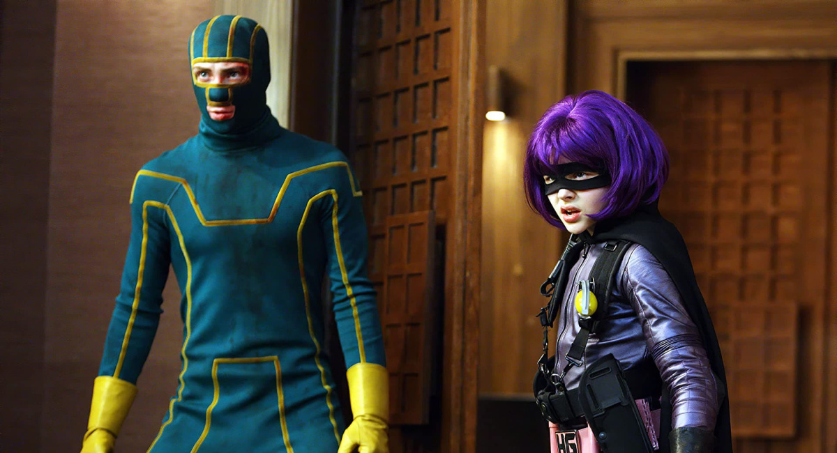 Aaron Johnson and Chloë Grace Moretz in 'Kick-Ass.'