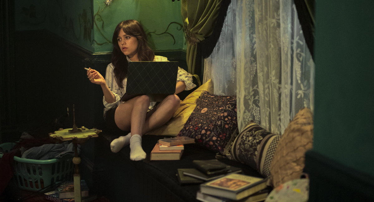 Jenna Ortega as Cairo Sweet in the Psychological Thriller film, 'Miller's Girl,' a Lionsgate release.