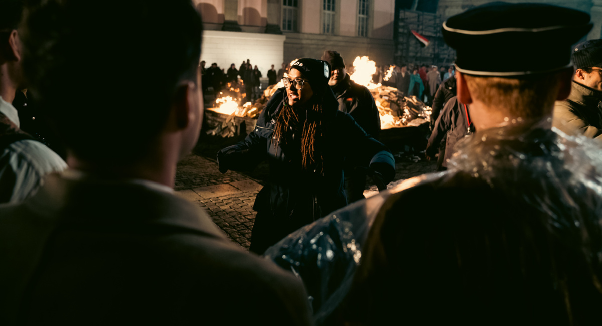 Ava DuVernay on the set of 'Origin.'