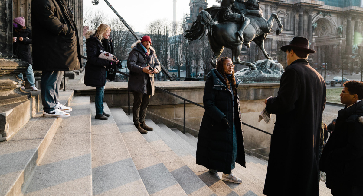 Ava DuVernay on the set of 'Origin.'