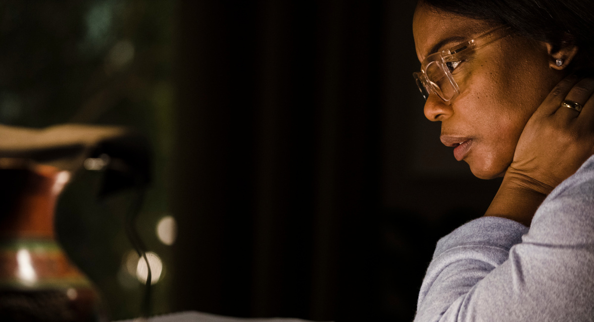 Aunjanue Ellis-Taylor as Isabel Wilkerson in director Ava DuVernay's 'Origin.'