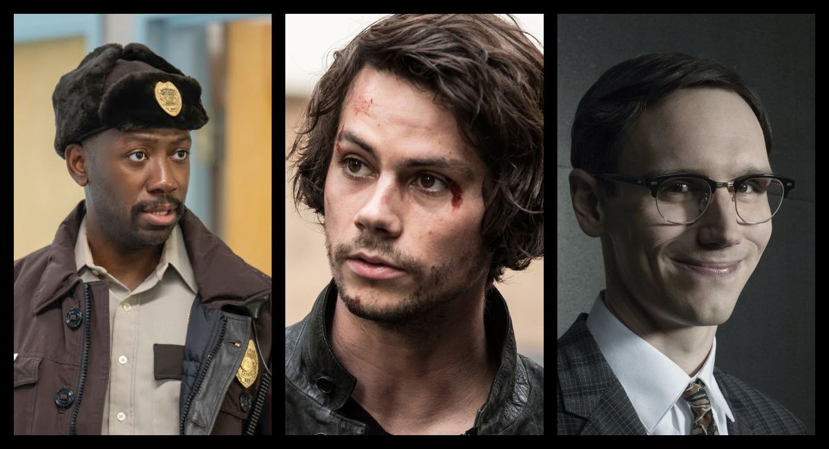 (Left) Lamorne Morris in 'Fargo' Season 5. Photo: FX. (Center) Dylan O'Brien in 'American Assassin.' Photo: Lionsgate. (Left) Cory Michael Smith in 'Gotham.' Photo: Warner Bros. Television.