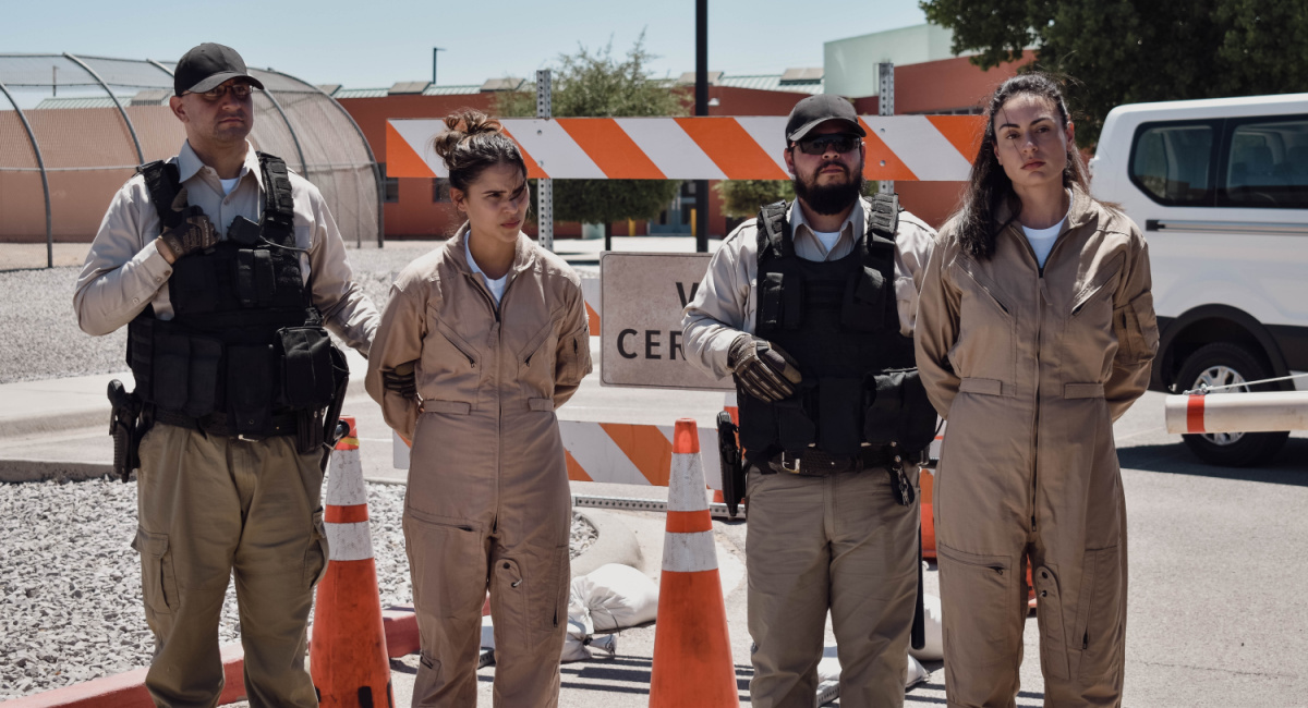 Daniela Soto-Brenner as “Leticia” and Christina Villa as “Rosa” in the action thriller, 'Wanted Man,' a Quiver Distribution release.