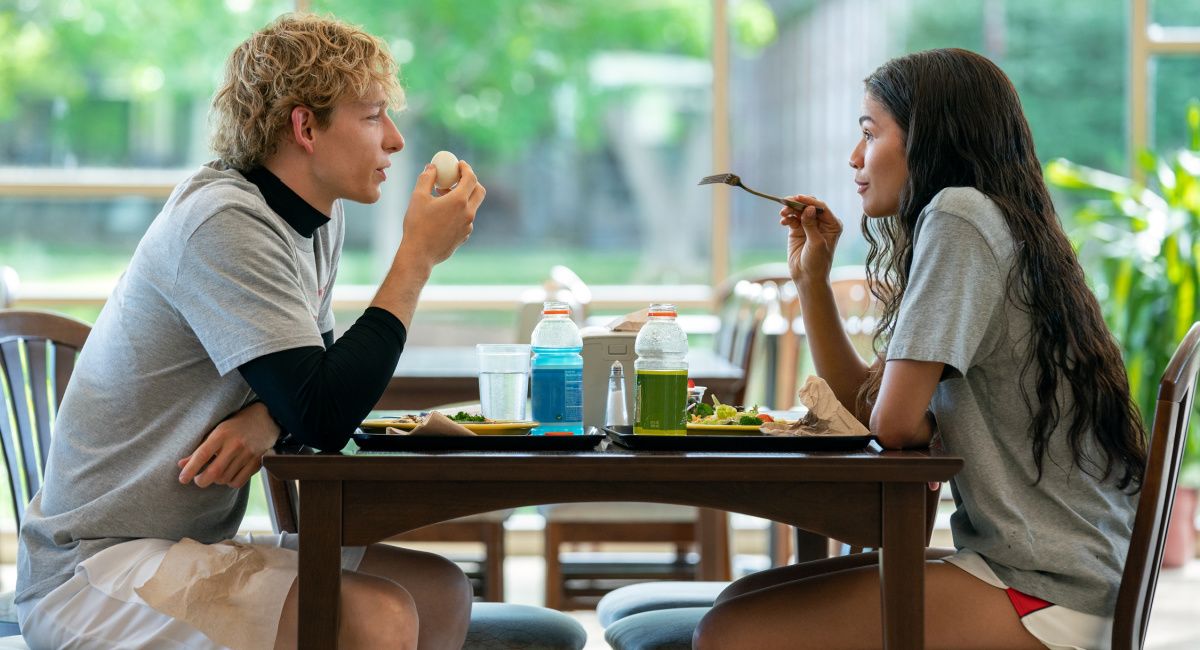 Mike Faist stars as Art and Zendaya as Tashi in director Luca Guadagnino’s 'Challengers,' an Amazon MGM Studios film.