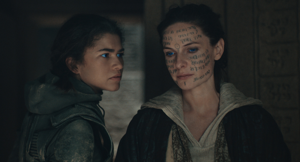 Zendaya as Chani and Rebecca Ferguson as Lady Jessica in Warner Bros. Pictures and Legendary Pictures’ action adventure 'Dune: Part Two,' a Warner Bros. Pictures release.