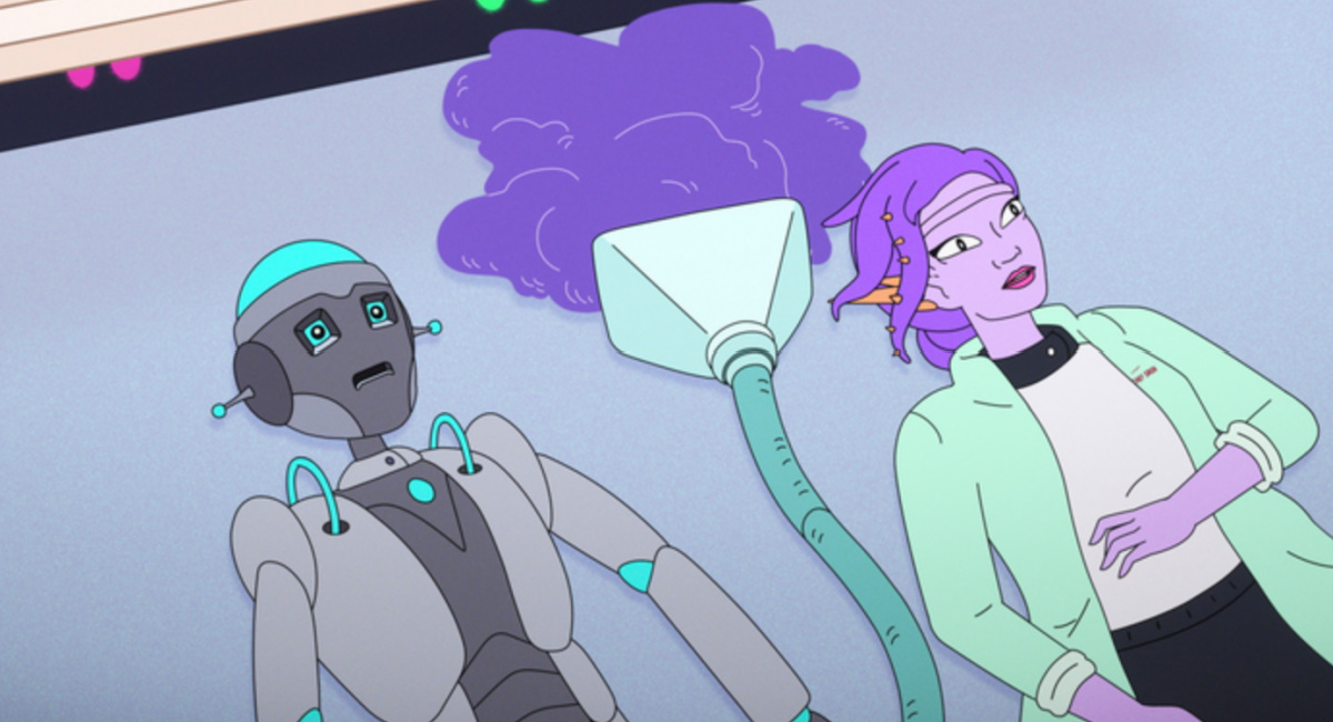 Maya Rudolph (Dr. Vlam) and Stephanie Hsu (Dr. Sleech) in 'The Second Best Hospital in The Galaxy.'
