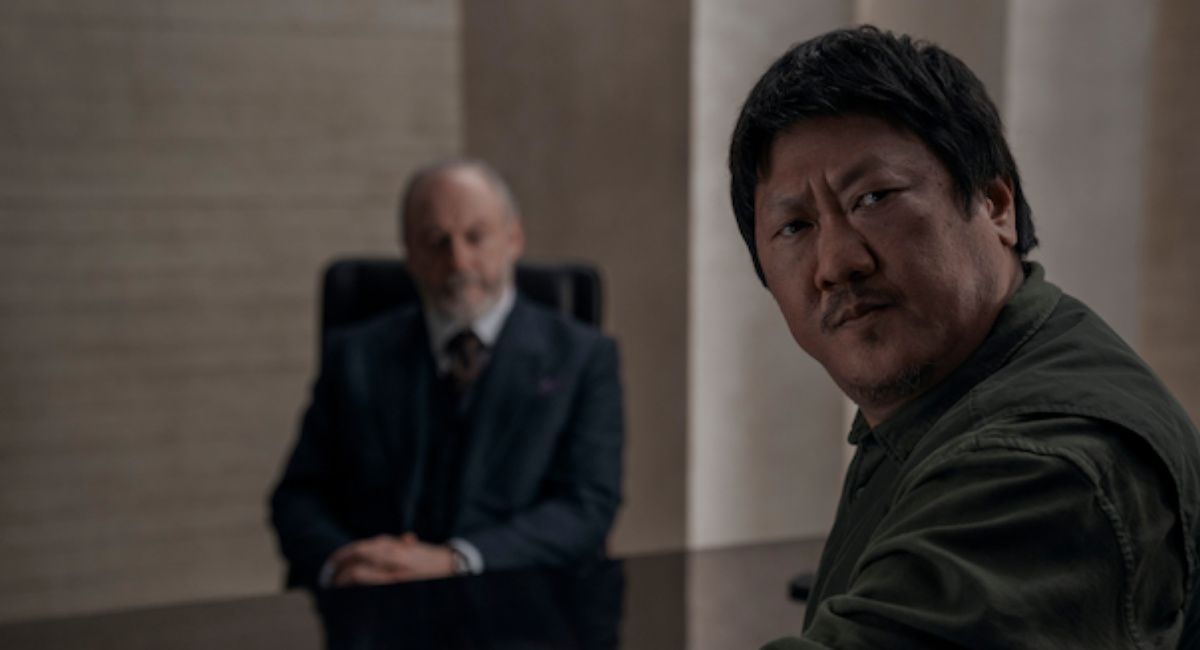 Liam Cunningham as Wade, Benedict Wong as Da Shi in '3 Body Problem.'