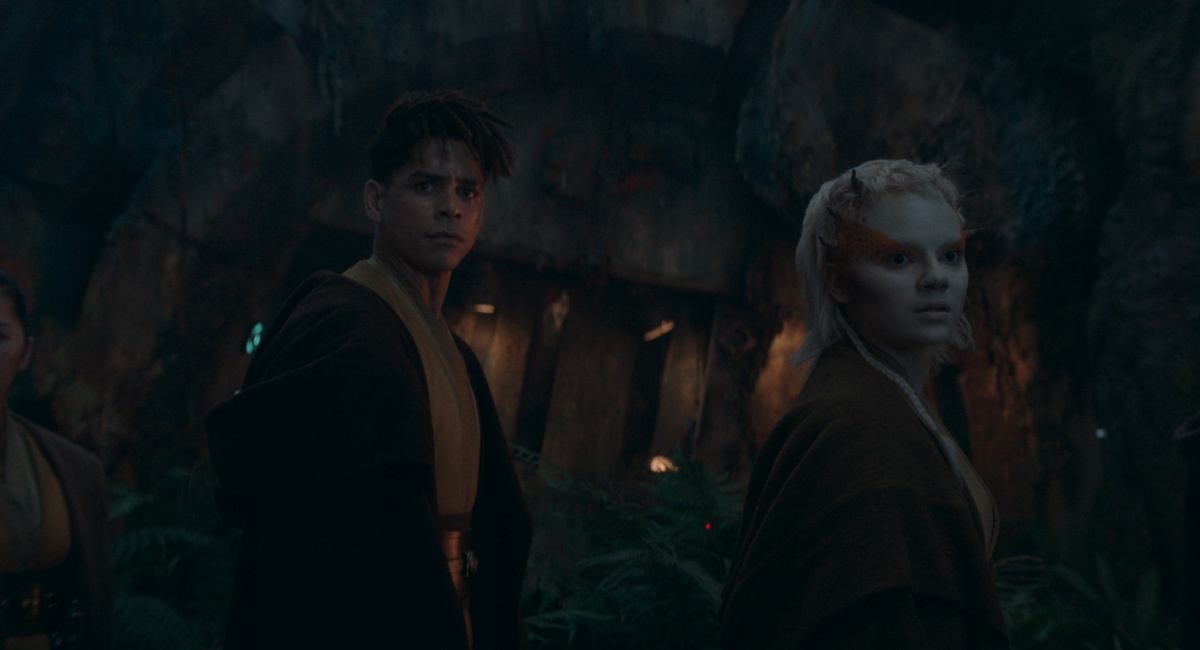 Yord Fandar (Charlie Barnett) and Jedi Padawan Jecki Lon (Dafne Keen) in Lucasfilm's 'The Acolyte,' exclusively on Disney+.