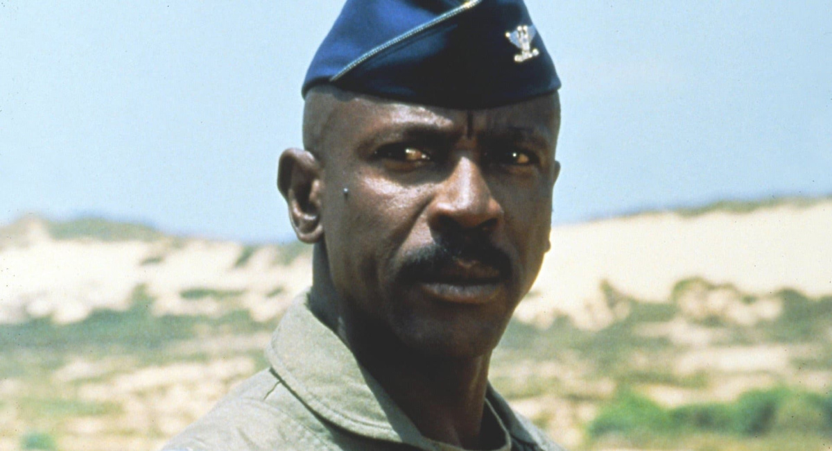 Louis Gossett, Jr. in 'Iron Eagle'.
