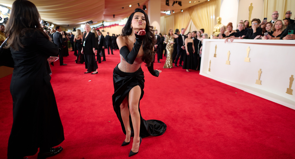 Becky G arrives on the red carpet of the 96th Oscars® at the Dolby® Theatre at Ovation Hollywood on Sunday, March 10, 2024. Credit/Provider: Kyusung Gong ©A.M.P.A.S. Copyright: ©A.M.P.A.S.