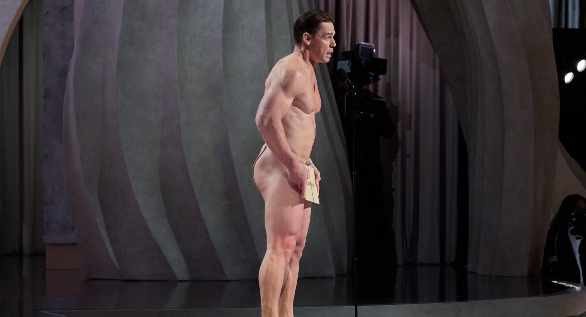 John Cena presents the Oscar® for Costume Design during the live ABC telecast of the 96th Oscars® at the Dolby® Theatre at Ovation Hollywood on Sunday, March 10, 2024. Credit: Warrick Page ©A.M.P.A.S. Copyright: ©A.M.P.A.S.
