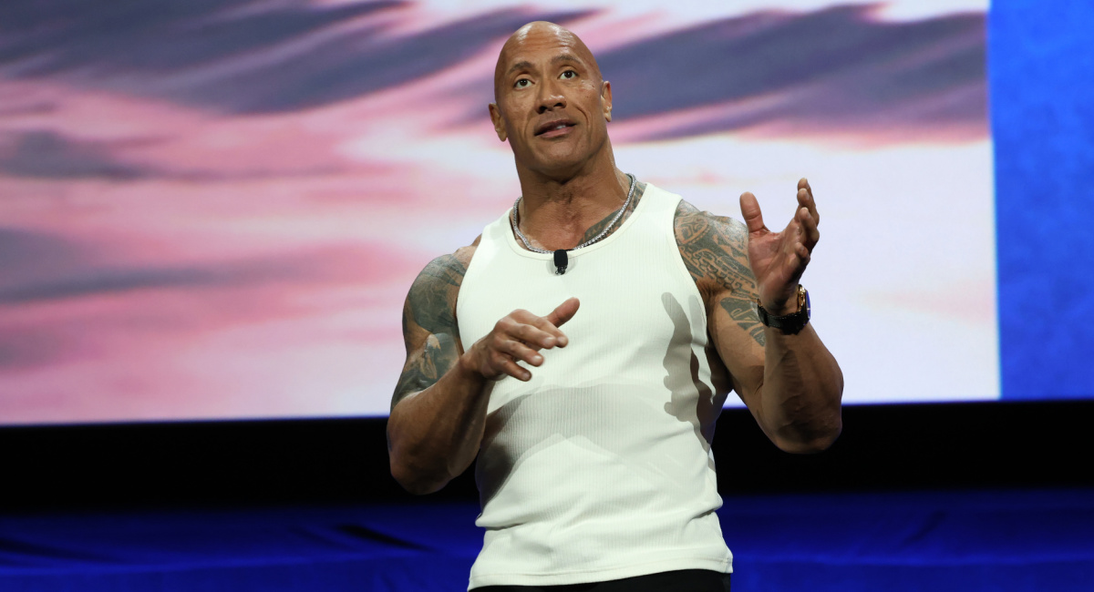 Dwayne Johnson at Disney's 2024 CinemaCon Presentation.
