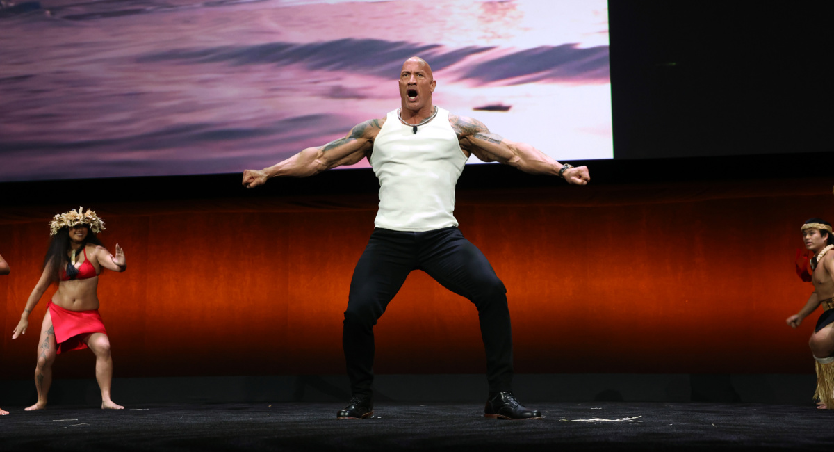Dwayne Johnson at Disney's 2024 CinemaCon Presentation.