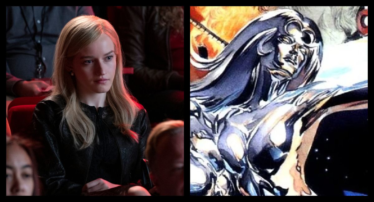 (Left) Julia Garner as Anna Delvery in 'Inventing Anna.' Photo: David Giesbrecht/Netflix © 2021. (Right) Marvel Comics' Shalla-Bal. Photo: Marvel Comics.