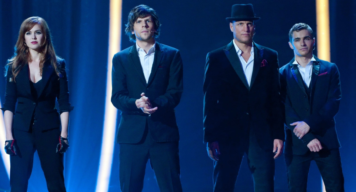 Isla Fisher, Jesse Eisenberg, Woody Harrelson and Dave Franco in 2013's 'Now You See Me.'