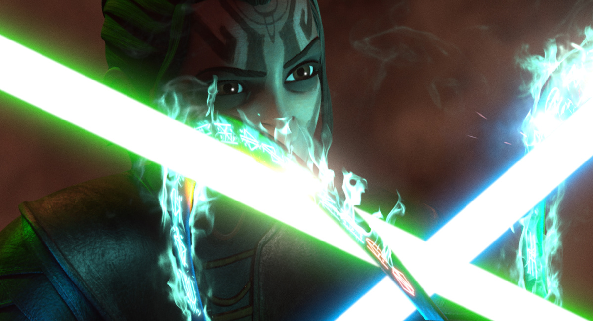 A scene from 'Star Wars: Tales of the Empire', exclusively on Disney+.