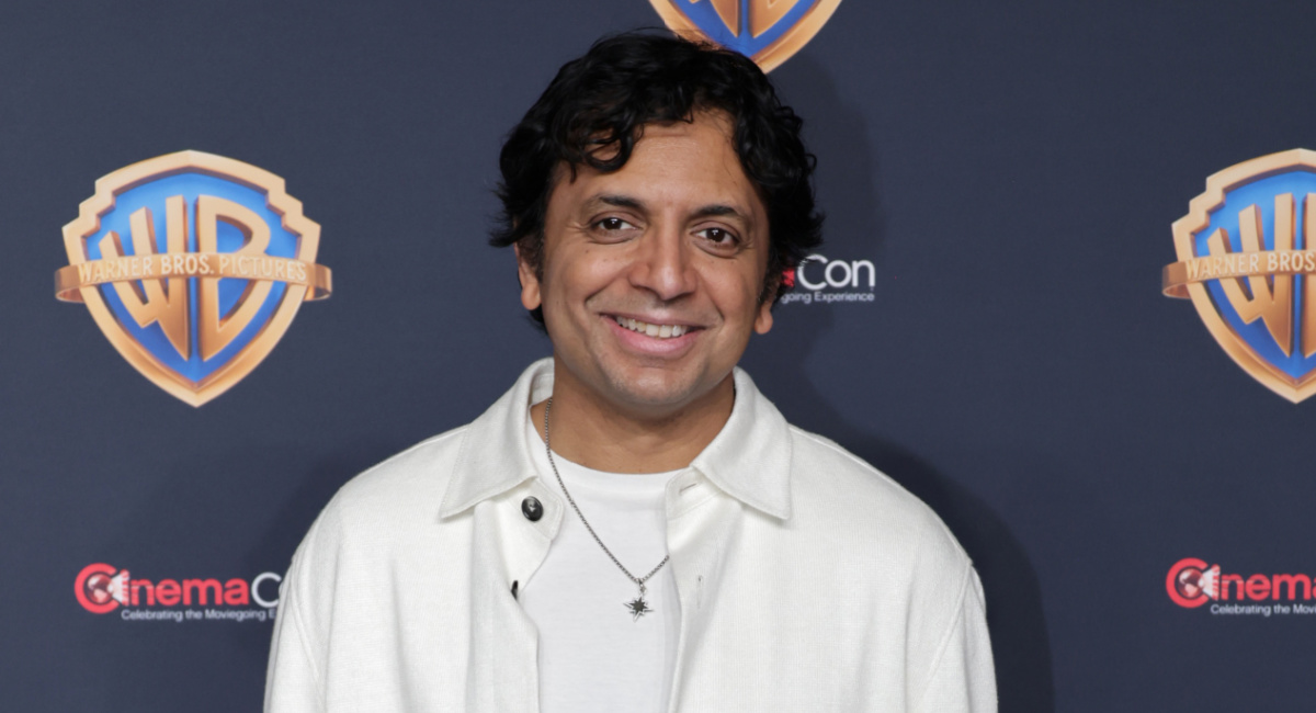 'Trap' director M. Night Shyamalan at CinemaCon 2024.