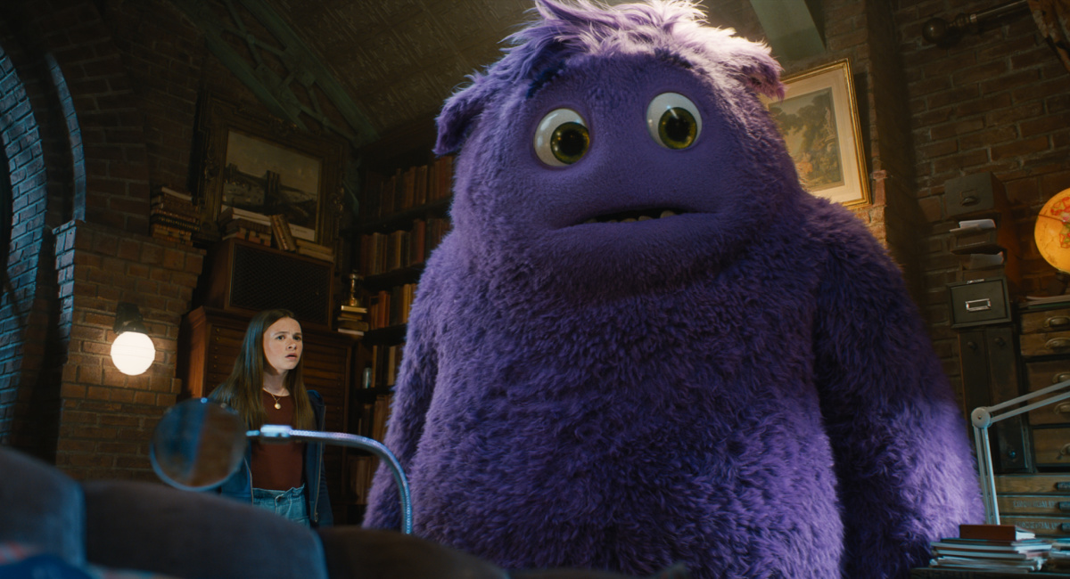Cailey Fleming (Bea) and Steve Carell (Blue) star in Paramount Pictures' 'IF.'