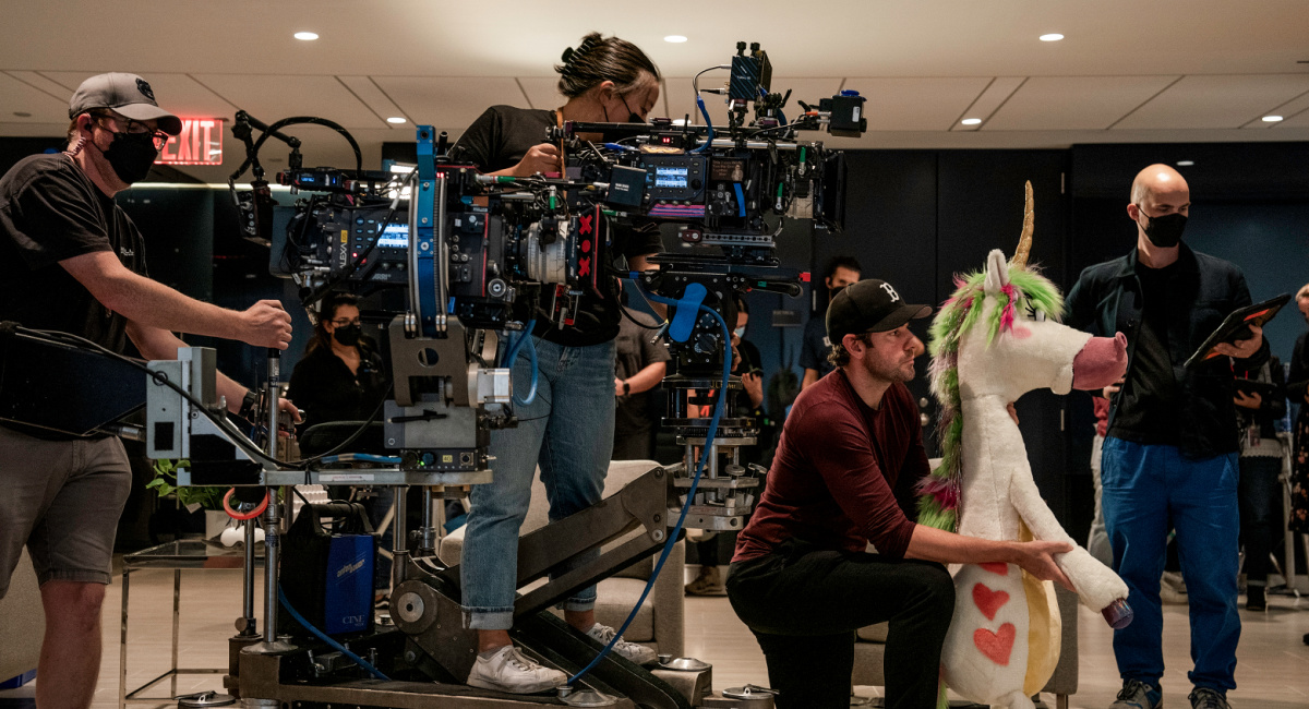 Director John Krasinski on the set of Paramount Pictures' 'IF.'