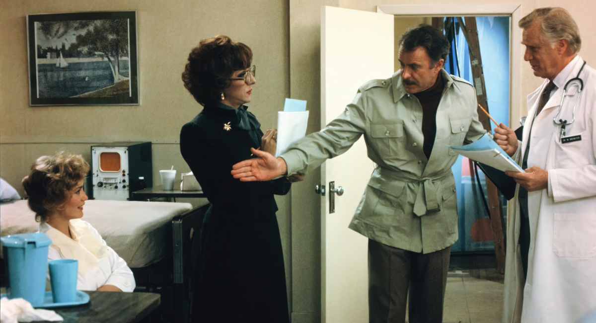 Jessica Lange, Dustin Hoffman, Dabney Coleman and George Gaynes in 'Tootsie'.