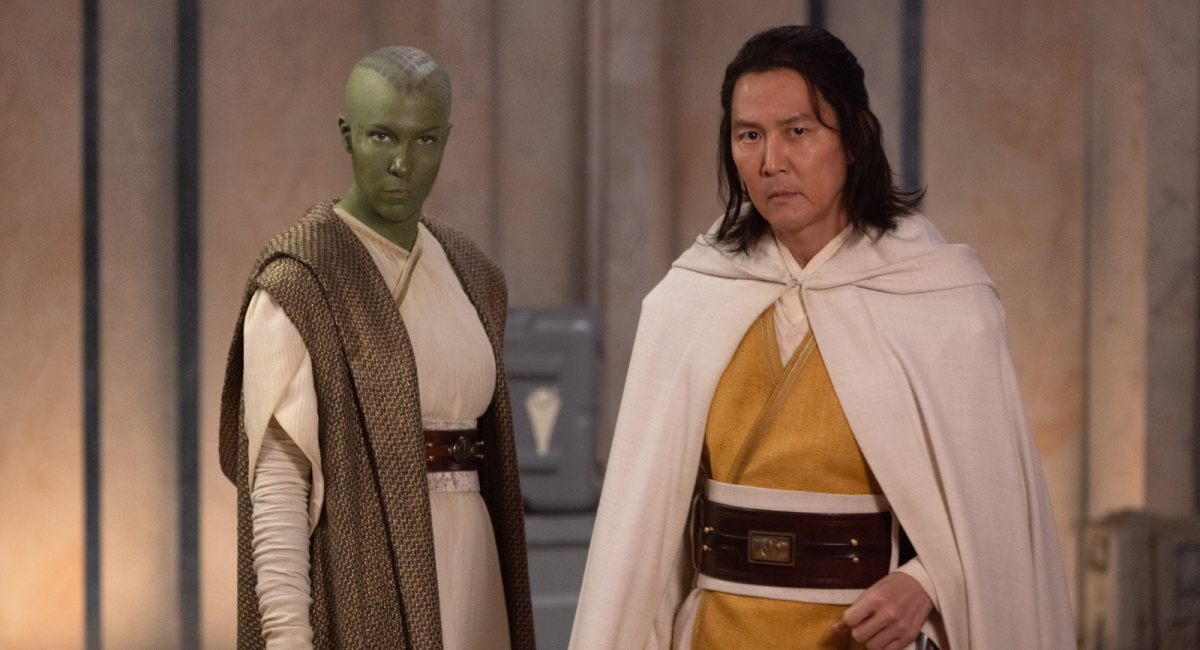 Vernestra Rwoh (Rebecca Henderson) and Master Sol (Lee Jung-jae) in Lucasfilm's 'The Acolyte', exclusively on Disney+.