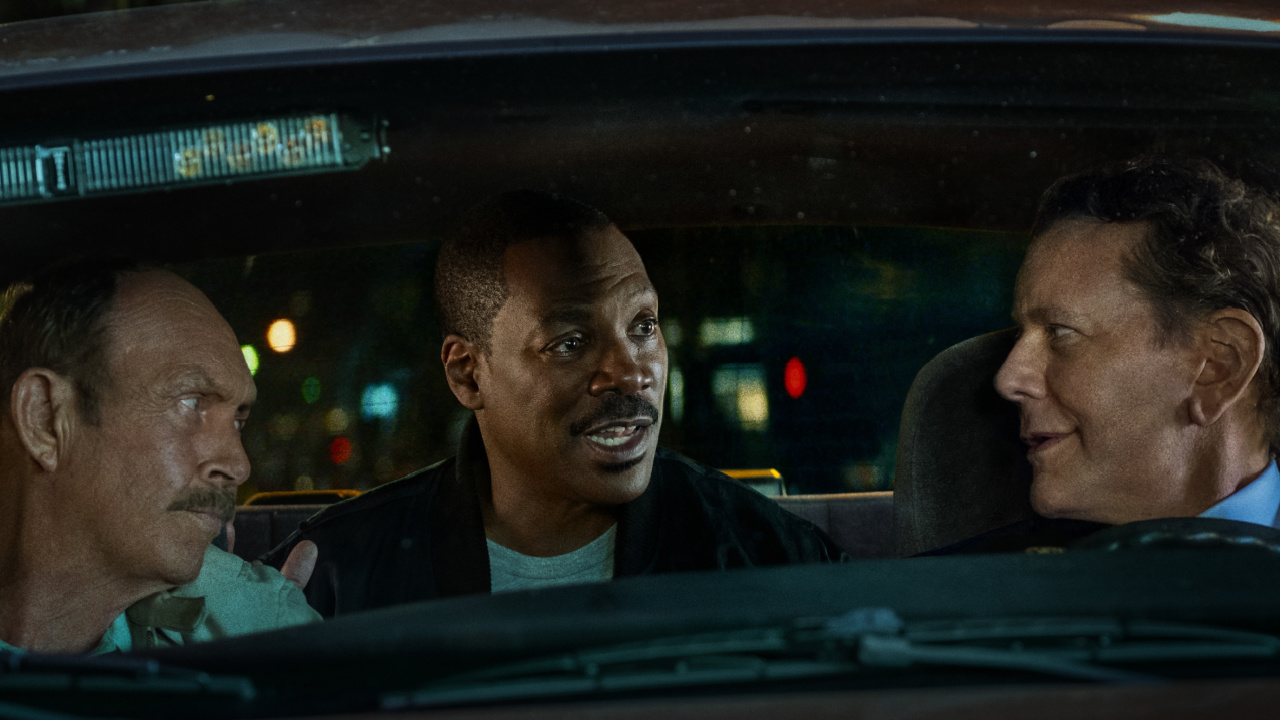 John Ashton as Chief John Taggart, Eddie Murphy as Axel Foley and Judge Reinhold as Billy Rosewood in 'Beverly Hills Cop: Axel F.'