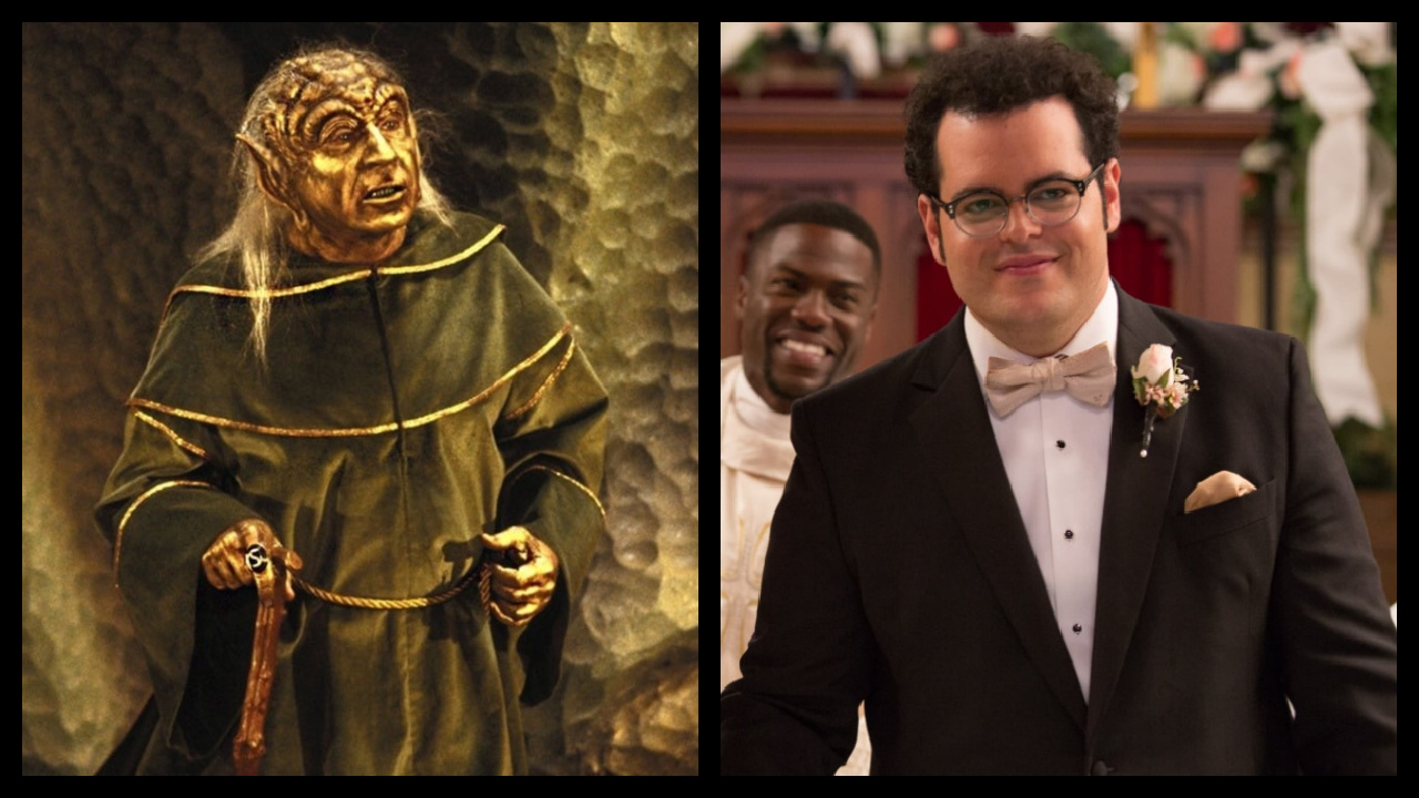 (Left) Mel Brooks in 'Spaceballs'. Photo: Metro-Goldwyn-Mayer. (Right) Josh Gad in 'The Wedding Ringer'. Photo: Sony Pictures Releasing.
