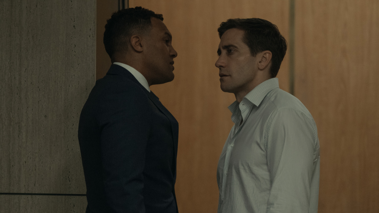 O-T Fagbenle and Jake Gyllenhaal in 'Presumed Innocent,' premiering June 12, 2024 on Apple TV+.