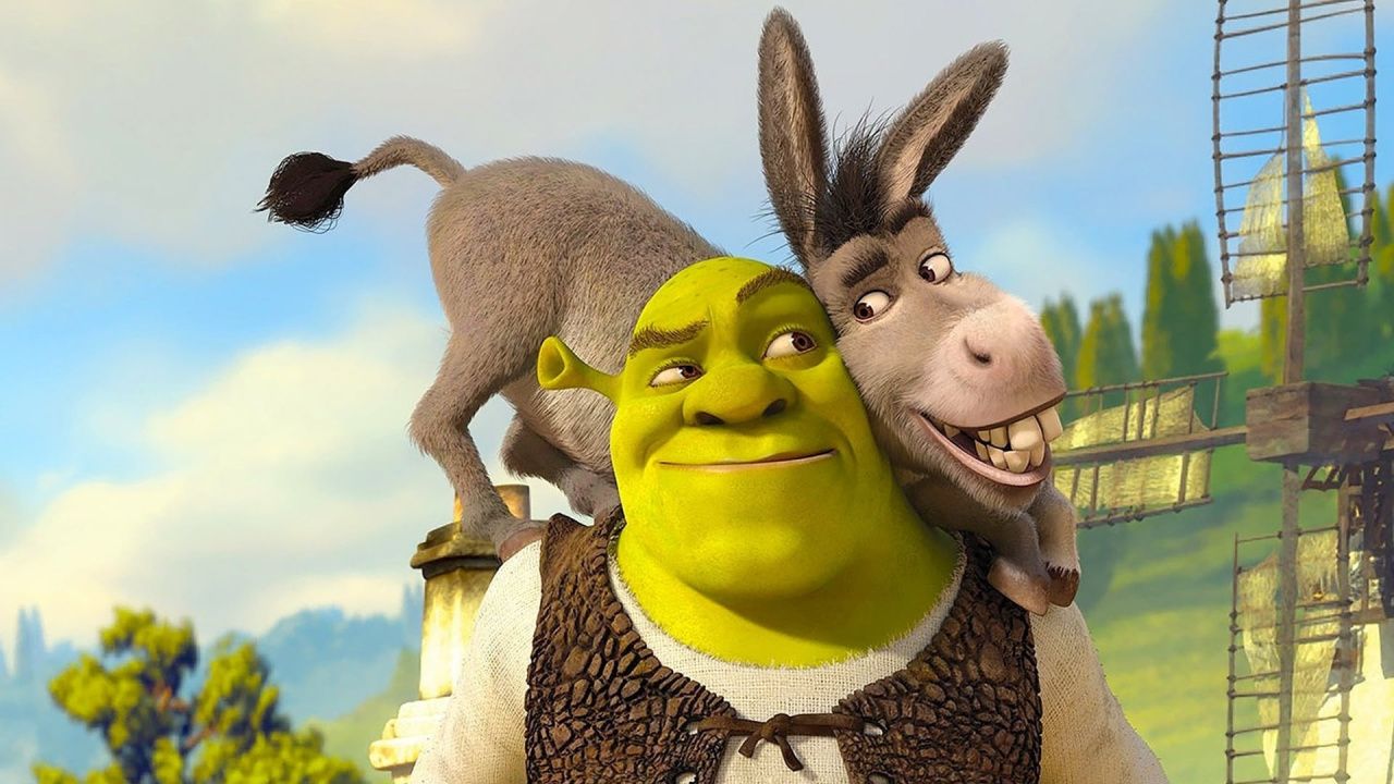 Shrek (Mike Myers) and Donkey (Eddie Murphy) in 'Shrek'.