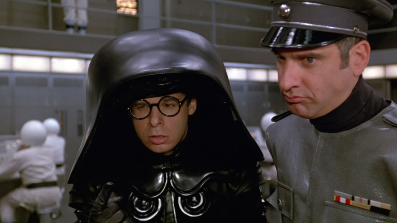 Rick Moranis and George Wyner in 'Spaceballs'.