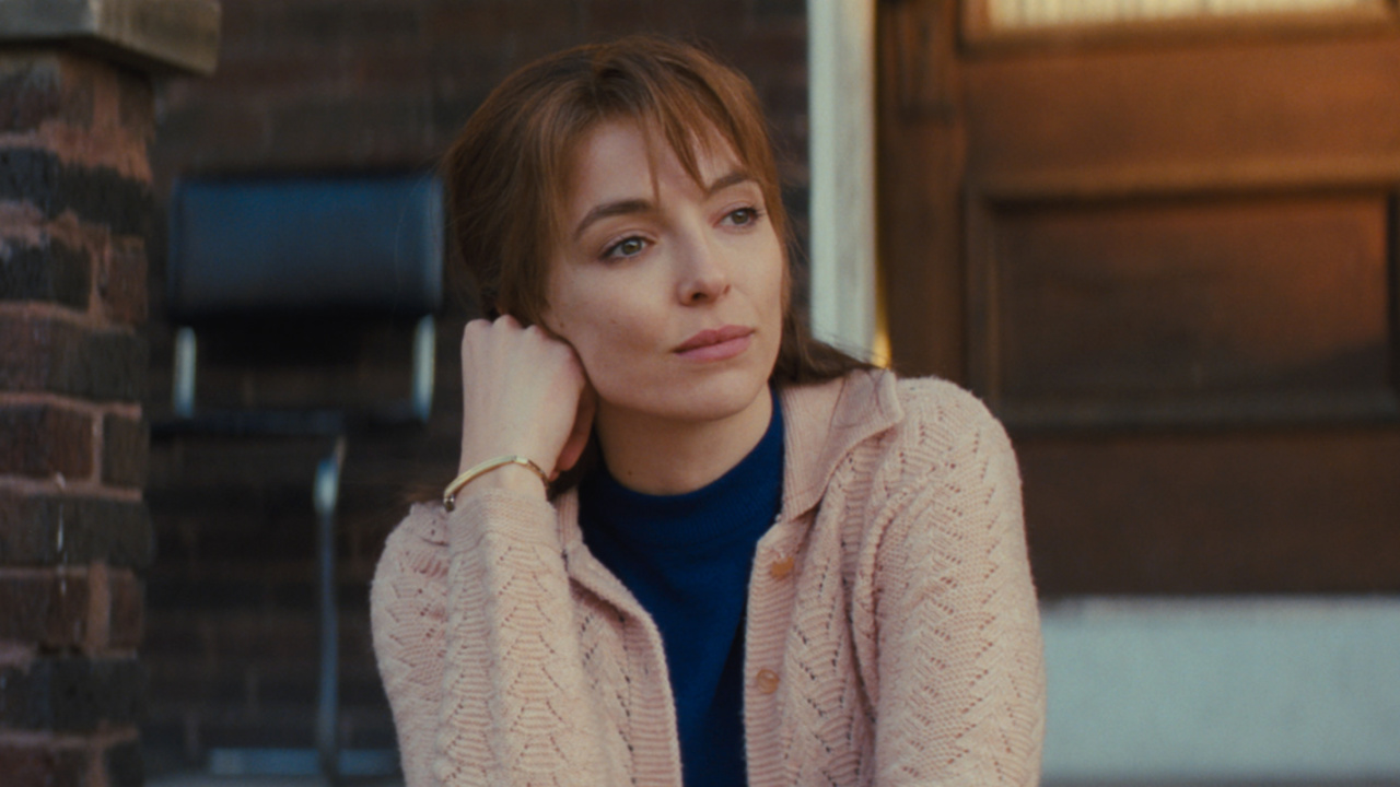 Jodie Comer stars as Kathy in Jeff Nichols' 'The Bikeriders,' a Focus Features release.