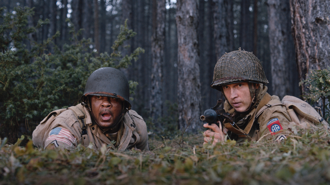 Pooch Hall as “Coolidge” and William Moseley as “Southern” in the war/action film, 'Murder Company,' a Maverick Film & Complex Corp release.