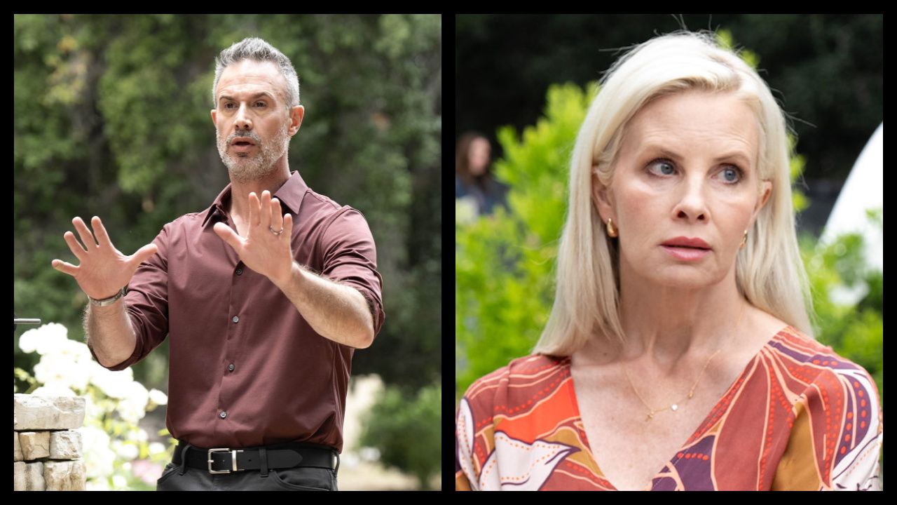 (Left) Freddie Prinze Jr. in 'The Girl in the Pool'. (Right) Monica Potter in 'The Girl in the Pool'.