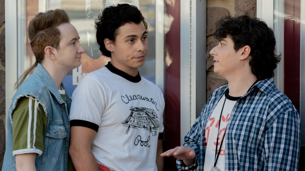 (L to R) Reed Northrup as Belly, Nicholas Cirillo as Burny and Austin Zajur as Brian David in the Romantic Comedy, 'The 4:30 Movie', a Saban Films release. Photo courtesy of Ralph Bavaro.