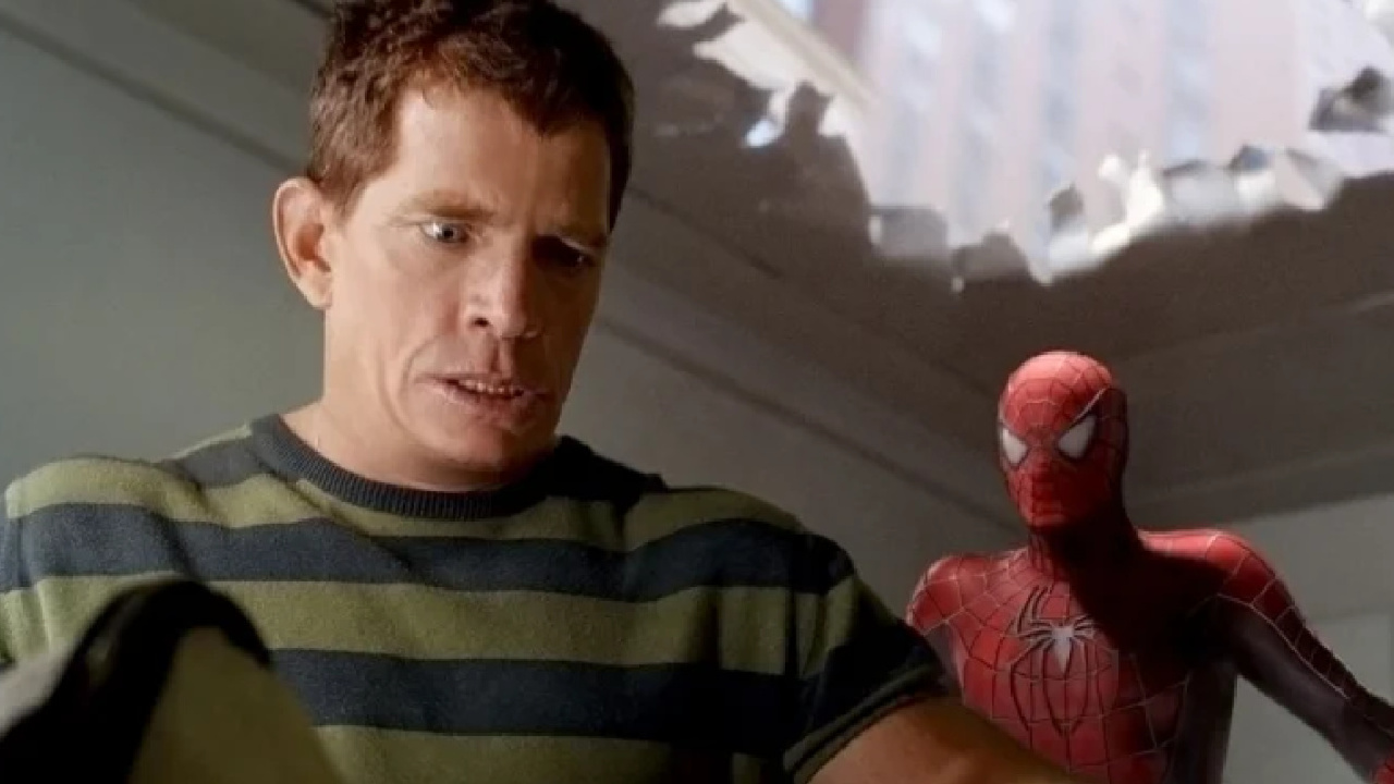 (L to R) Thomas Haden Church and Tobey Maguire in 'Spider-Man 3.' Photo: Sony.