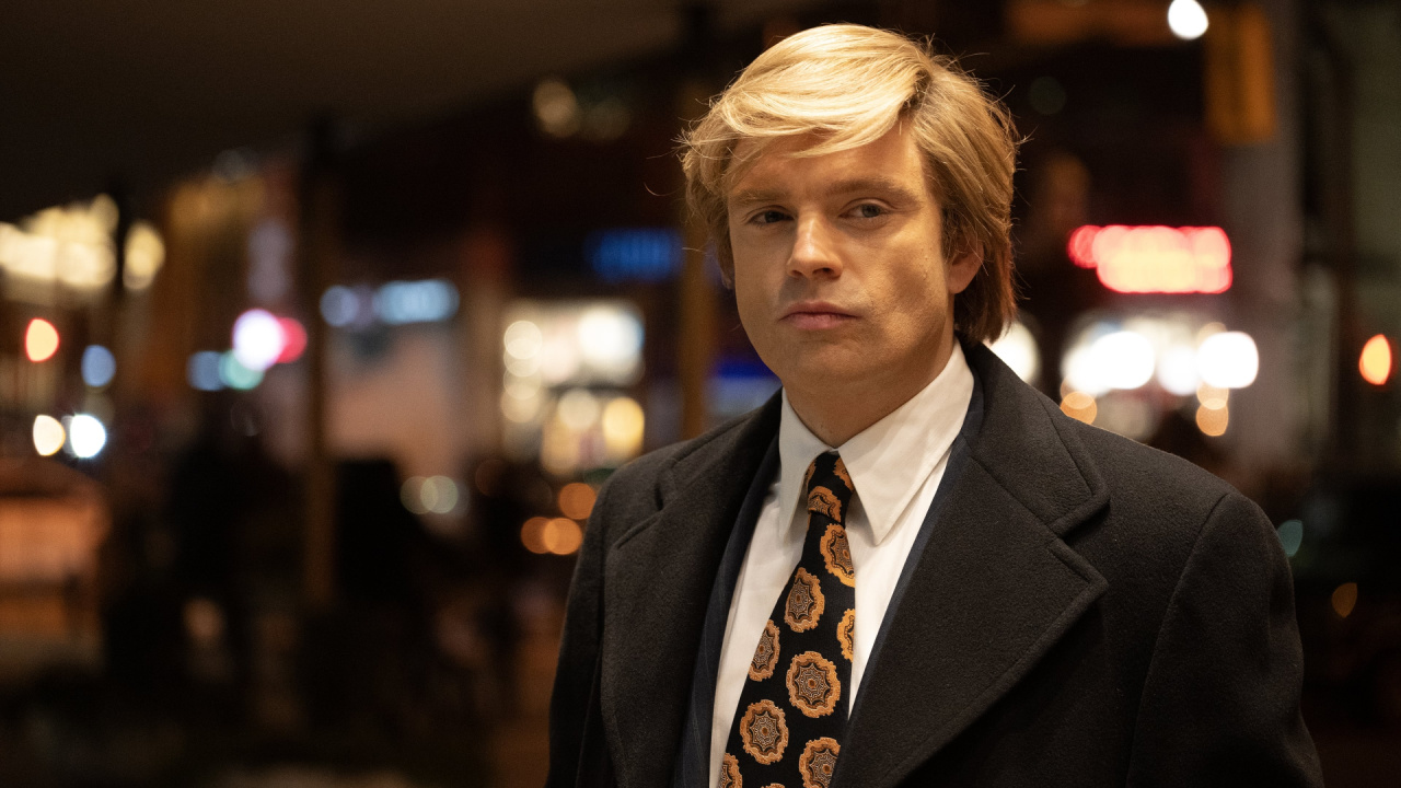 Sebastian Stan as Donald Trump in 'The Apprentice'. Photo: Briarcliff Entertainment.