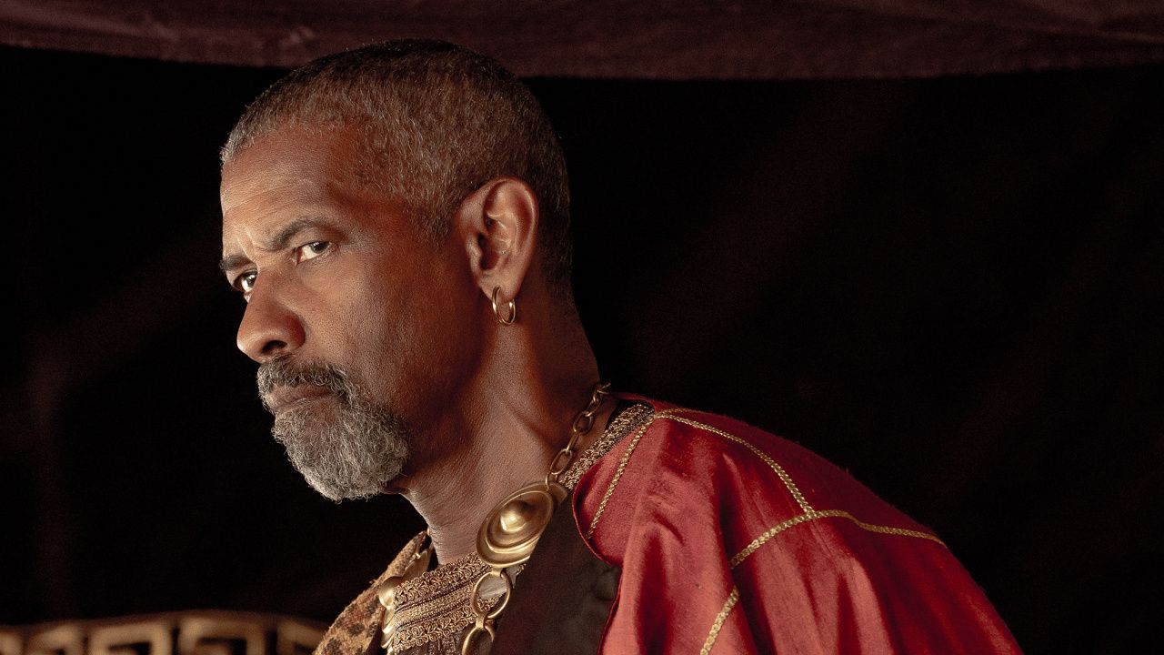 Denzel Washington plays Macrinus in 'Gladiator II' from Paramount Pictures.