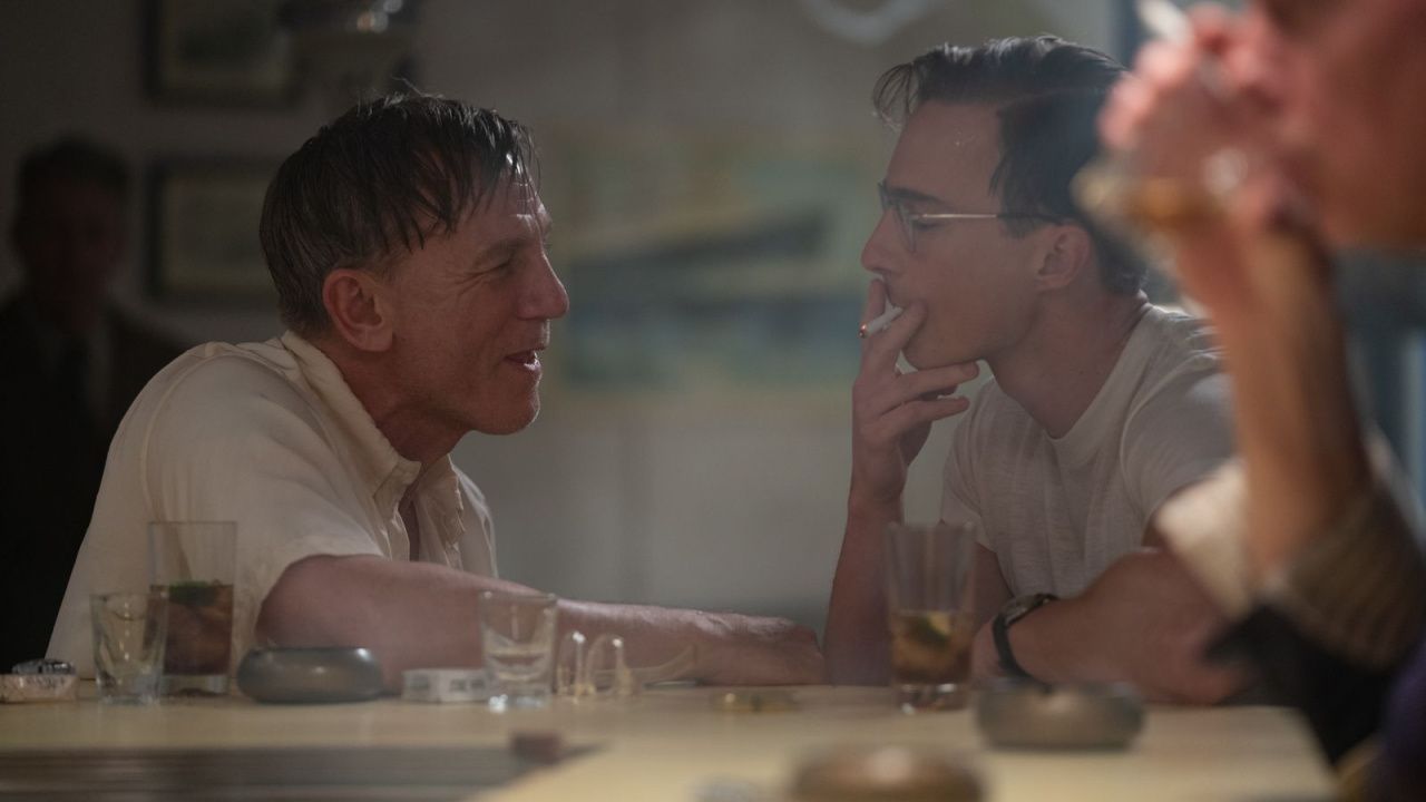 (L to R) Daniel Craig and Drew Starkey in 'Queer'. Photo: A24.
